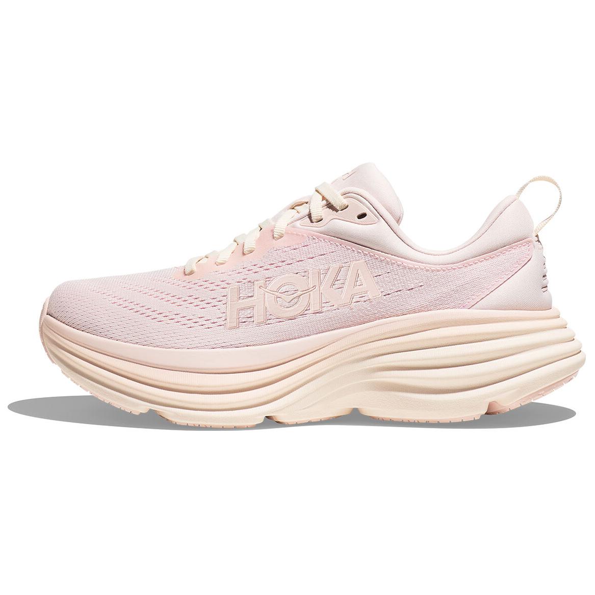 (Women) HOKA ONE ONE Bondi 8 Pink Comfortable Casual Running Shoes 1127952-CCPR