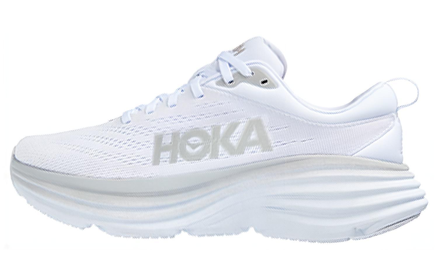 Buy (W) （女性用）HOKA ONE ONE ボンダイ8 ワイド &#x27;ホワイト&#x27; 1127954-WWH 1127954-WWH