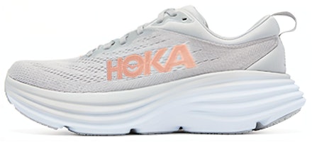 (Women) HOKA One One Bondi 8 Wide D 'Light Grey Orange' 1127954-HMLR (Women) HOKA One One Bondi 8 Wide D 'Light Grey Orange' 1127954-HMLR