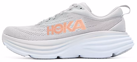 (Women) HOKA One One Bondi 8 Wide D 'Light Grey Orange' 1127954-HMLR (Women) HOKA One One Bondi 8 Wide D 'Light Grey Orange' 1127954-HMLR