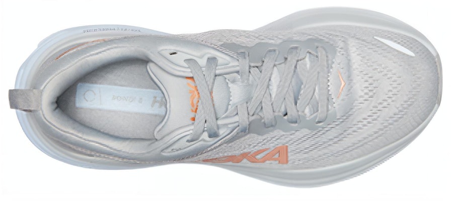 (Women) HOKA One One Bondi 8 Wide D 'Light Grey Orange' 1127954-HMLR Lookbook (Women) HOKA One One Bondi 8 Wide D 'Light Grey Orange' 1127954-HMLR