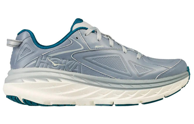 (W) HOKA ONE ONE Bondi Leather Low 'Grey Green' 圖 2
