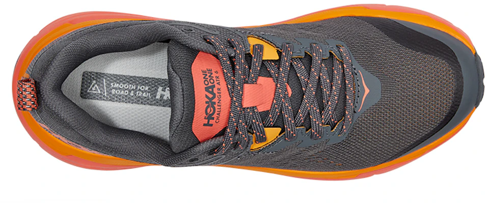 (Women) HOKA ONE ONE Challenger ATR 6 Wide 'Grey Orange' 1106514-CCLL Lookbook (Women) HOKA ONE ONE Challenger ATR 6 Wide 'Grey Orange' 1106514-CCLL