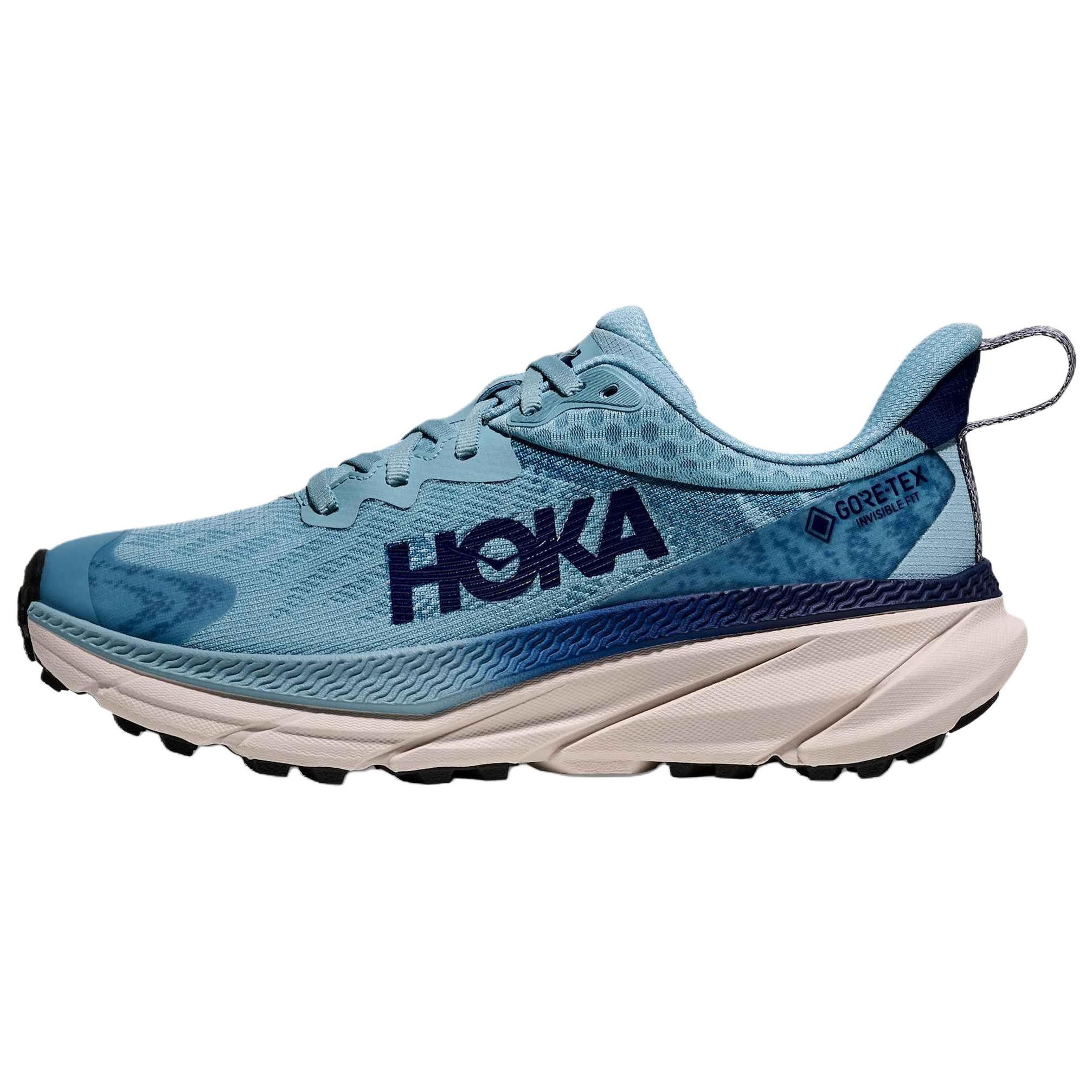 (Women) HOKA ONE ONE Challenger ATR 7 Gore-Tex Running Shoes Blue 1134502-RPG