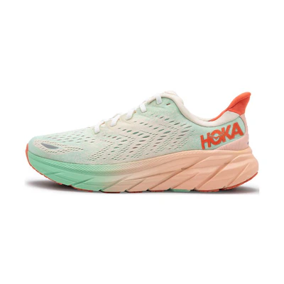 (W) HOKA ONE ONE Clifton 8 'Orange Mint Green'