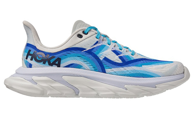 Order HOKA ONE ONE Clifton 耐磨防滑 低帮 跑步鞋 女款 藍白