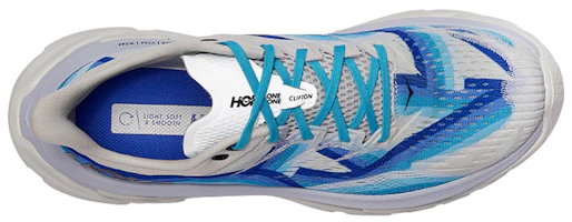 Lookbook (W) Hoka One One Clifton Edge Geometric ''Bianco Blu Scintillante''. 1122570-DBBF