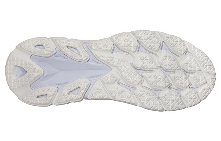 Shop HOKA ONE ONE Clifton 耐磨防滑 低帮 跑步鞋 女款 藍白