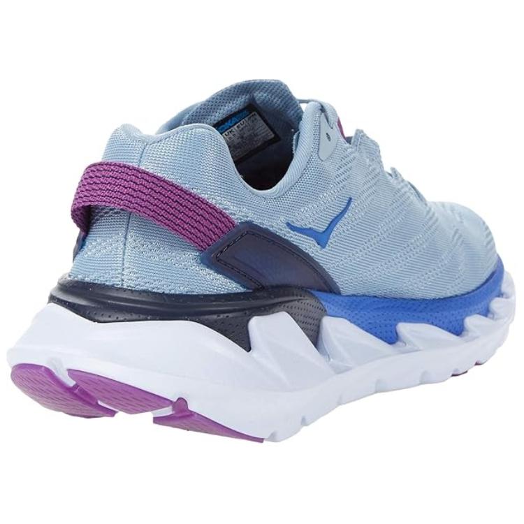 Lookbook HOKA ONE ONE Elevon 2 舒適 透氣輕便 低幫 跑步鞋 女款 藍白