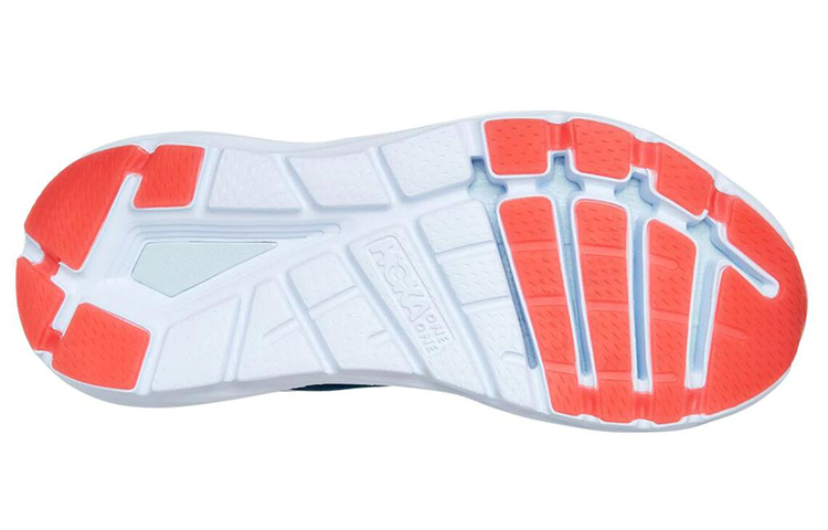 Shop (W) HOKA ONE ONE Elevon 2 'Moroccan Blue Hot Coral' Sepatu Lari Pria 1106478-MBHCR