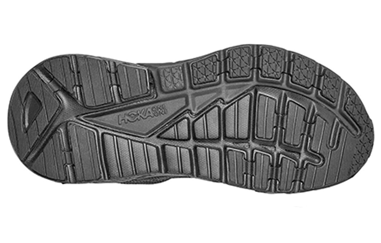 Shop HOKA ONE ONE Gaviota 3 寬版 低幫 跑步鞋 女款 黑色