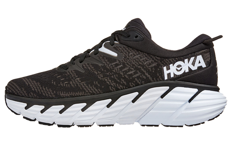 (Women) HOKA ONE ONE Gaviota 4 Wide 'Black White' 1123201-BWHT