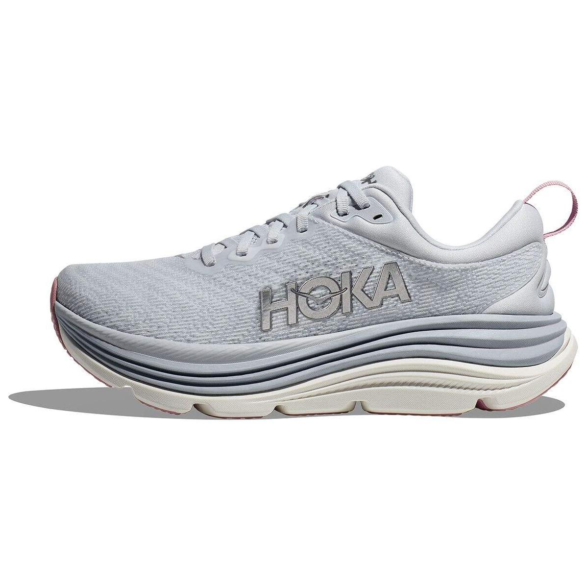 (Women) HOKA ONE ONE Gaviota 5 Running Shoes Grey - Comfortable & Durable. 1134235-SCP