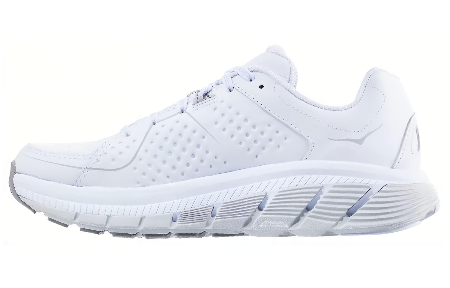 (Women) HOKA ONE ONE Gaviota Leather 'White' 1019575-WHT