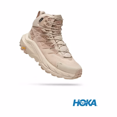 (W) HOKA ONE ONE Kaha 2 GTX Hiking Shoes Khaki/Dune Yellow