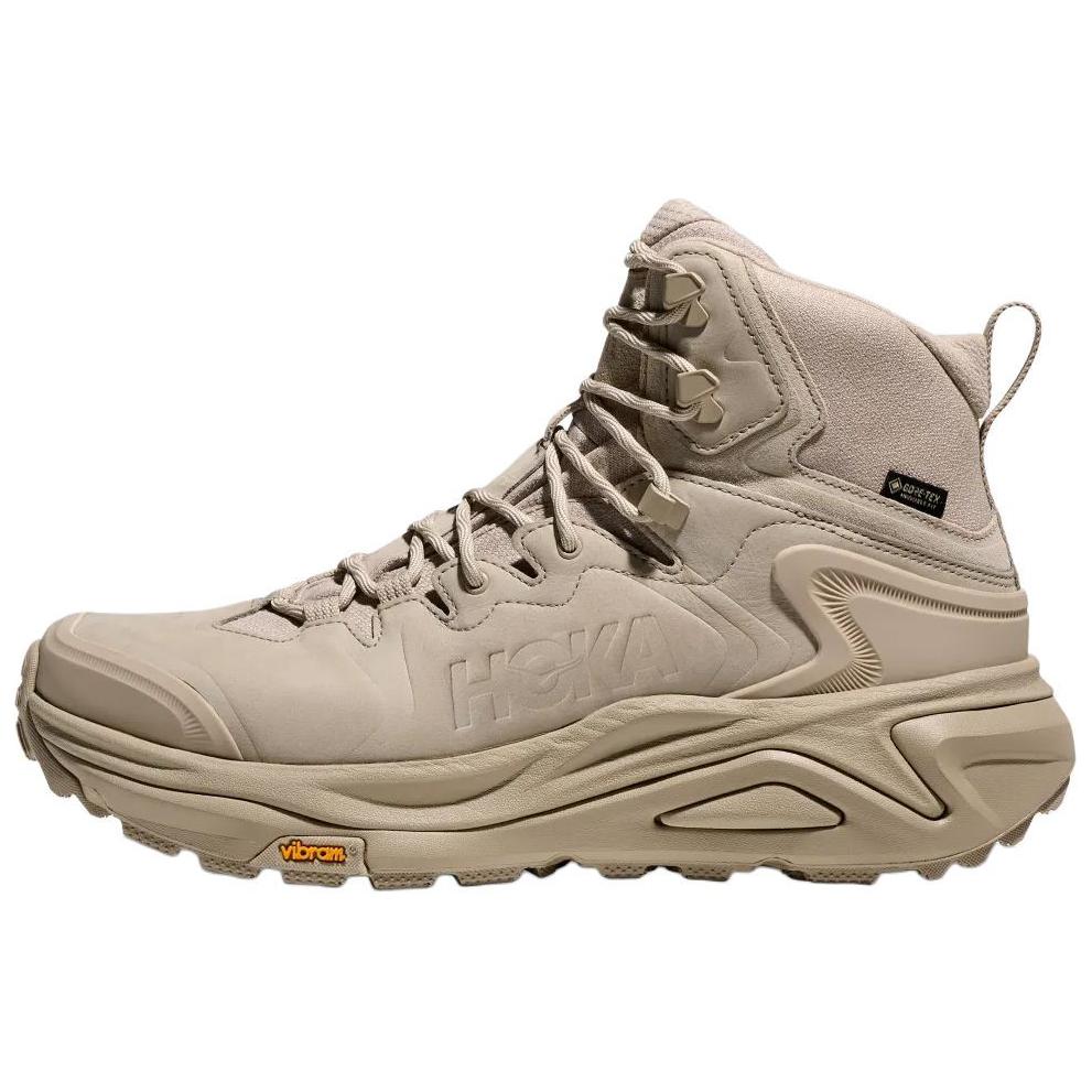 (Women) HOKA ONE ONE Kaha 3 GTX Hiking Boots Light Brown Synthetic Leather. 1162531-RWL