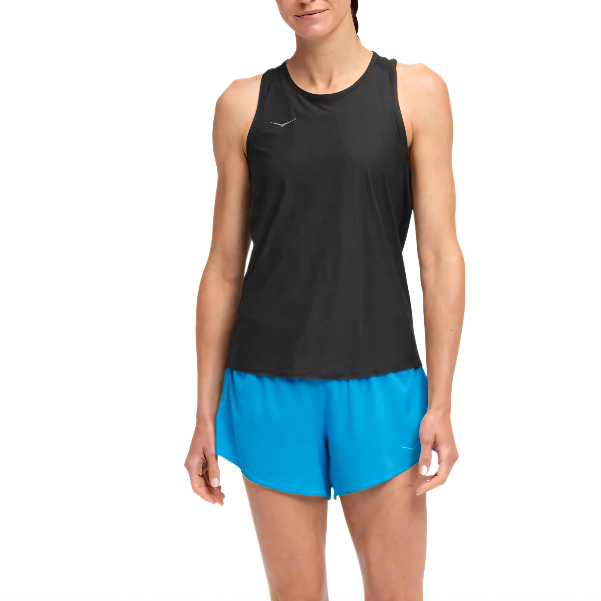 (Women) HOKA ONE ONE Lightweight Breathable Mesh Sports Tank Top 1175773-BLK