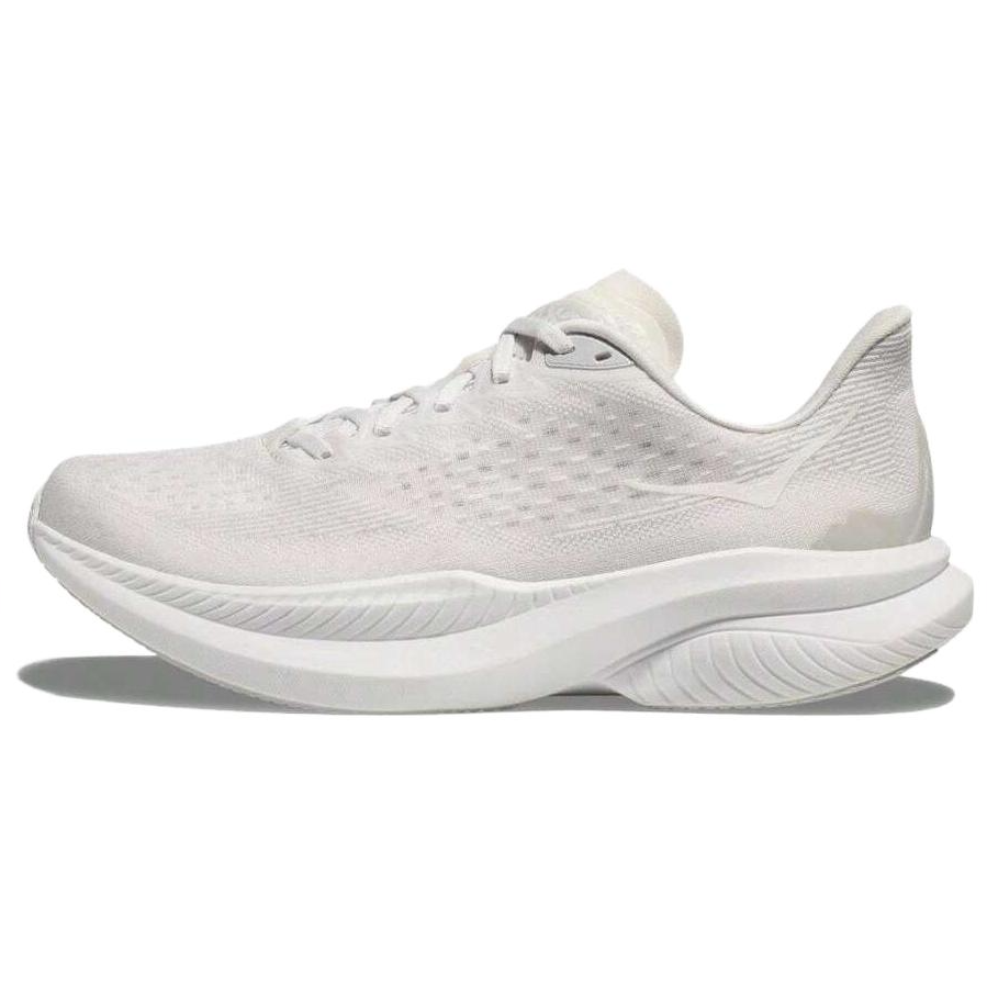 (Women) HOKA ONE ONE MACH 6 Low-Top Running Shoes White Comfortable & Durable 1164033-WWH