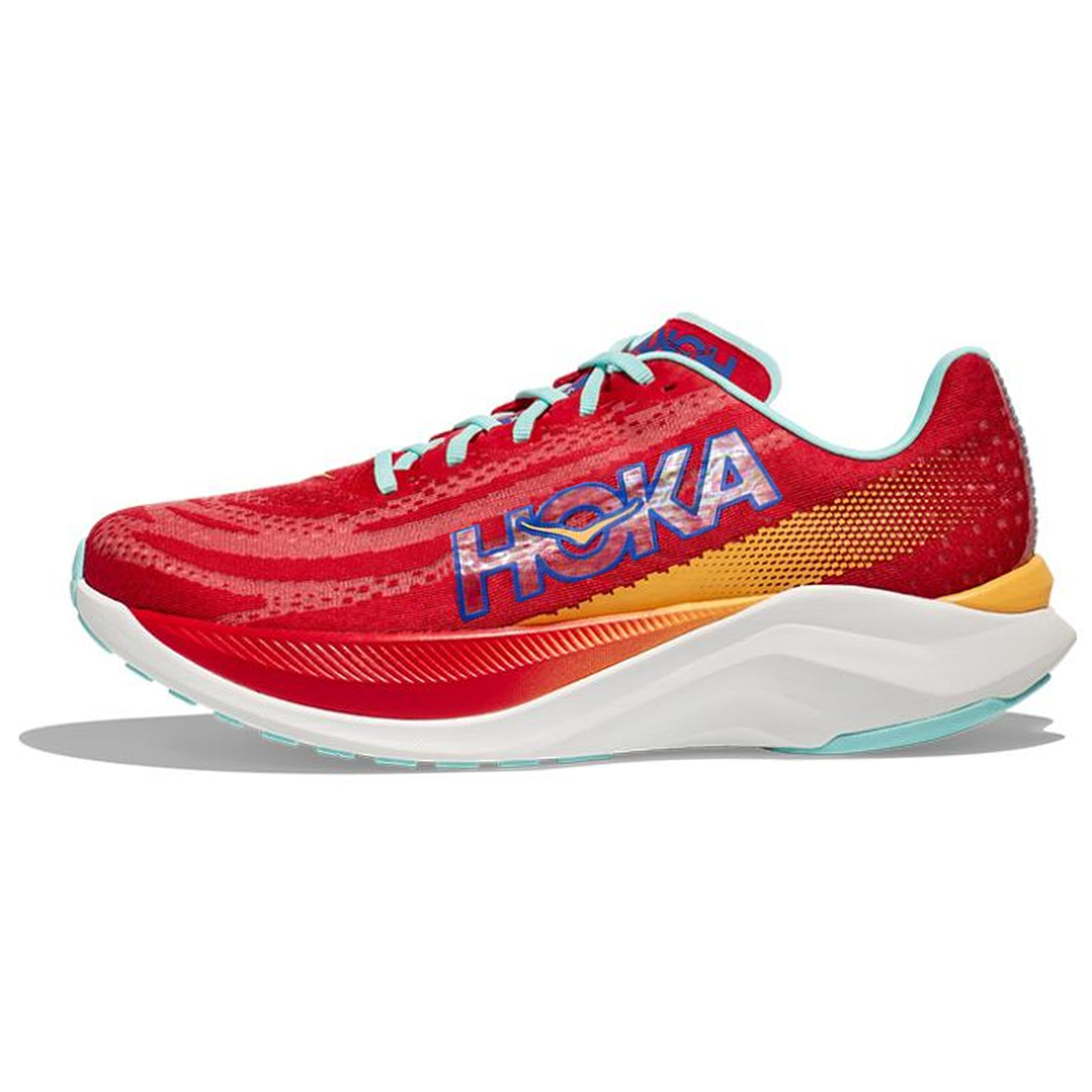 (Women) HOKA ONE ONE Mach X Lightweight Cushioned Breathable Running Shoes Red. 1141451-CRSCL