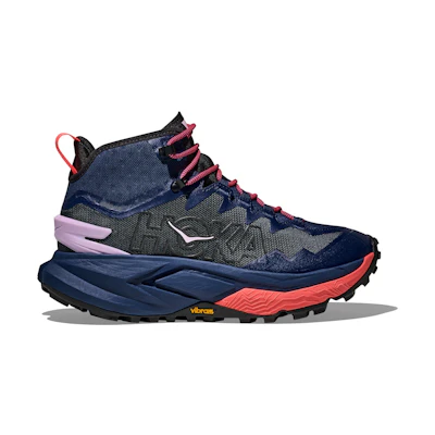 (W) HOKA One One Mafate Hike Midnight Blue Neon Flame