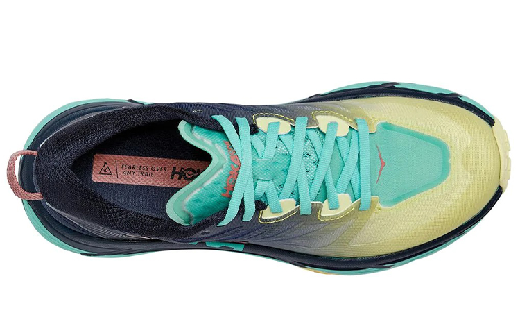 Lookbook HOKA ONE ONE Mafate Speed 3 輕便耐磨防滑 低幫跑步鞋 女款 青黃藍