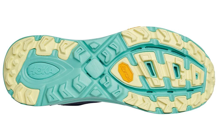 Shop HOKA ONE ONE Mafate Speed 3 輕便耐磨防滑 低幫跑步鞋 女款 青黃藍