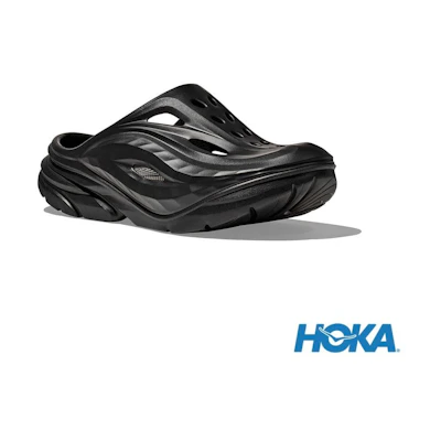 (W) Hoka One One Ora Recovery Mule Slides Black