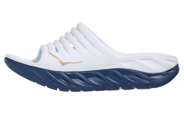 (Women) HOKA One One Ora Recovery Slide 2 'White Blue' 1099674-WVIN