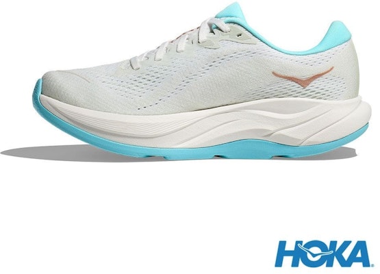 (Women) HOKA ONE ONE Rincon 4 Wide Running Shoes Frosted White/Rose Gold White color HO1155133FTRS Lookbook (Women) HOKA ONE ONE Rincon 4 Wide Running Shoes Frosted White/Rose Gold White color HO1155133FTRS