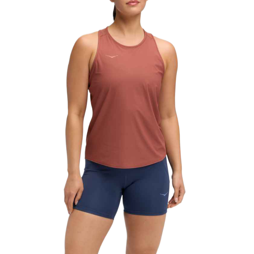 (Women) HOKA ONE ONE Simple Solid Color Comfortable Athletic Tank Top 1175773-ROUG