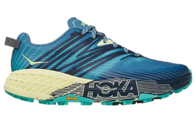 Order (W) HOKA ONE ONE Speedgoat 4 Low-top Biru/Hijau 1106527-PBLG