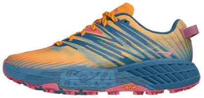 (Women) HOKA ONE ONE Speedgoat 4 Low-top Blue/Orange 1106527-SPNB (Women) HOKA ONE ONE Speedgoat 4 Low-top Blue/Orange 1106527-SPNB