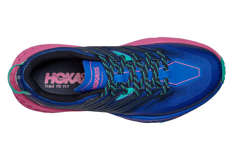 Lookbook (W) （女性用）HOKA ONE ONE スピードゴート 4 ロートップ ブルー/パープル 1106527-DBPPN 1106527-DBPPN
