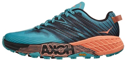 (Women) HOKA ONE ONE Speedgoat 4 Low Black/Blue 1106527-ACNT (Women) HOKA ONE ONE Speedgoat 4 Low Black/Blue 1106527-ACNT