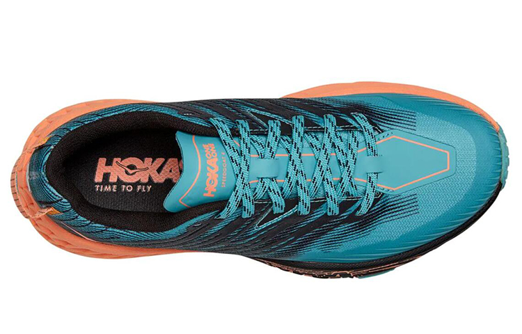 Lookbook (W) HOKA ONE ONE Speedgoat 4 Hitam/Biru Rendah 1106527-ACNT
