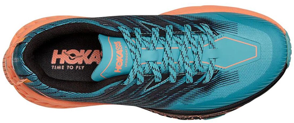 (W) HOKA ONE ONE Speedgoat 4 Rendah Hitam/Biru 1106527-ACNT Lookbook (W) HOKA ONE ONE Speedgoat 4 Rendah Hitam/Biru 1106527-ACNT