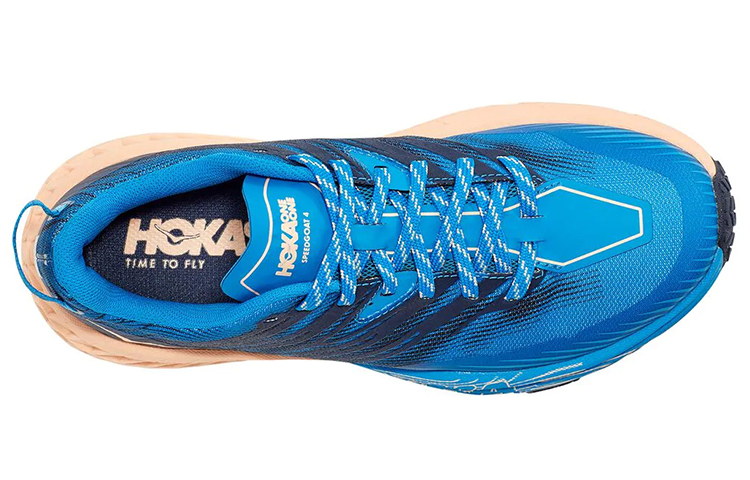 Lookbook (W) HOKA ONE ONE Speedgoat 4低帮 蓝/杏色 1106527-IBBA
