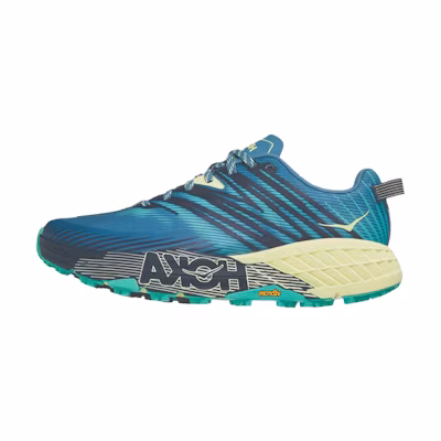 (W) HOKA ONE ONE Speedgoat 4 Wide 'Provincial Blue Luminary Green'