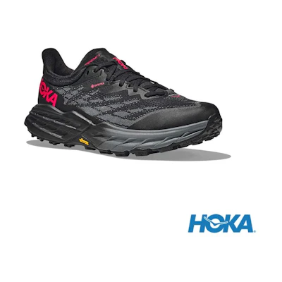(W) HOKA ONE ONE Speedgoat 5 GTX Hiking Shoes Black