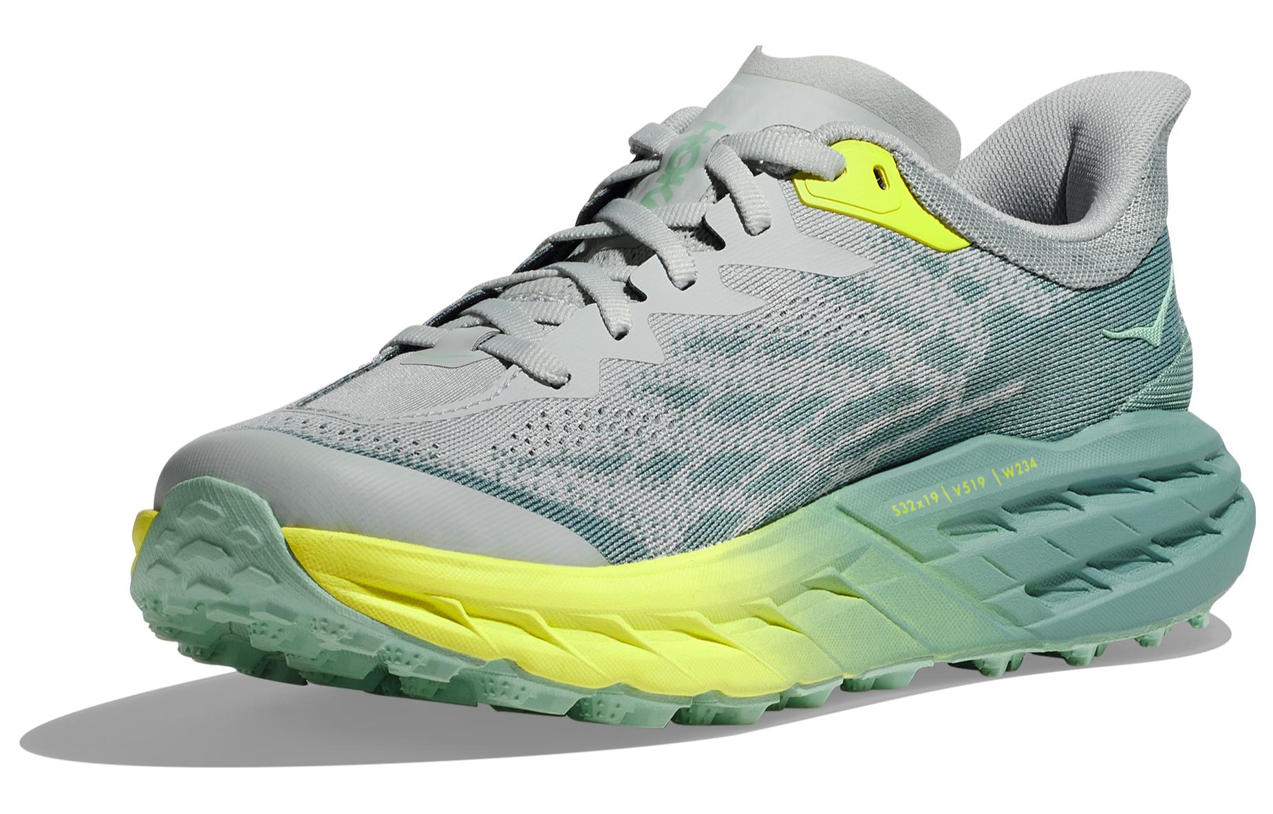 Shop (W) HOKA One One Speedgoat 5 Wide ''Bleu Corail Camélia''. 1123160-MTLL