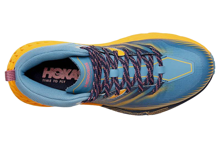 Lookbook (W) HOKA ONE ONE Speedgoat Mid 2 GTX 'Provincial Blue' Lelaki Perempuan 1106533-PBSF