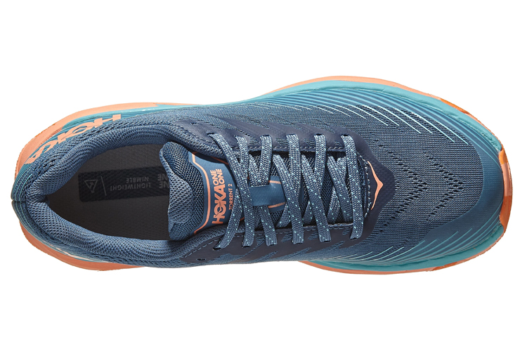 Lookbook (W) HOKA ONE ONE Torrent 2 'Real Teal Cantaloupe' Sepatu Lari Terbaik 1110497-RTCN