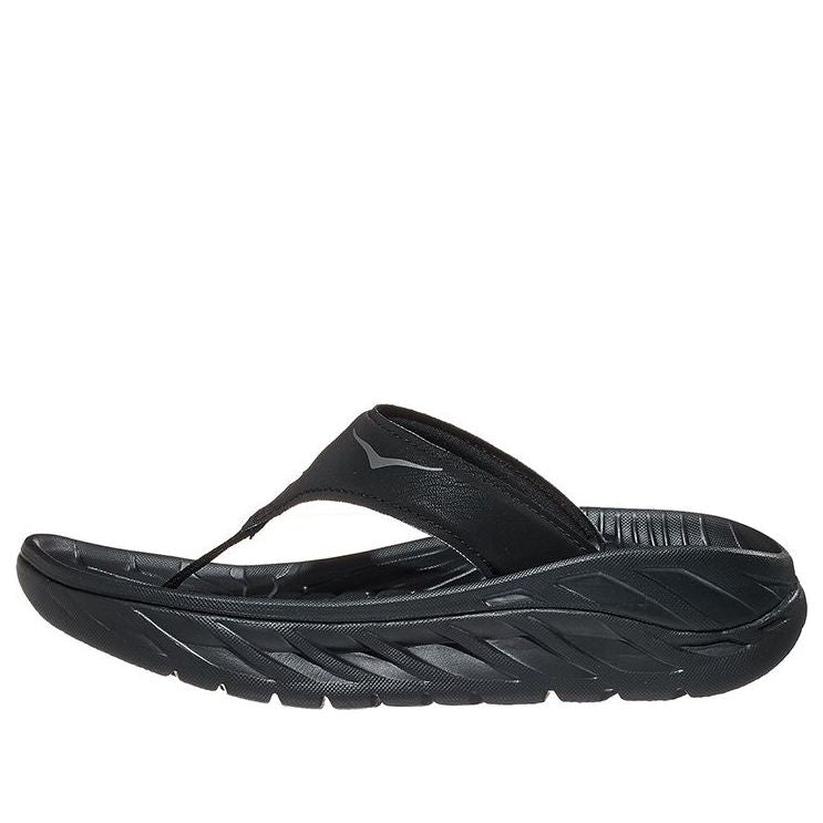 (Women) HOKA Ora Recovery Flip Slide 'Black Dark Gull Grey' 1117910-BDGGR
