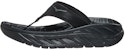 (W) HOKA Ora Recovery Flip Slide 'Hitam Kelabu Gelap Gull' 1117910-BDGGR