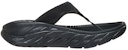 (W) HOKA Ora Recovery Flip Slide 'Hitam Kelabu Gelap Gull' 1117910-BDGGR