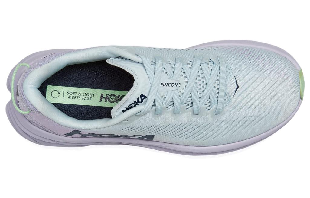 Lookbook (W) HOKA Rincon 3 Wide 'Ice Flow' Sepatu Lari Pria/Wanita 1121371-IFCB