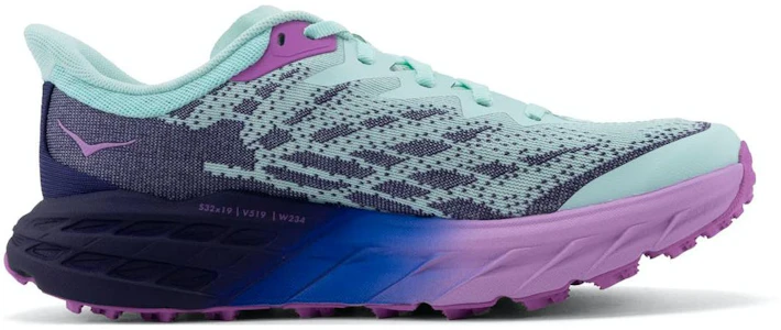 Lookbook HOKA ONE ONE Speedgoat 5 休閒舒適 減震防滑耐磨 低筒 跑步鞋 女款 紫綠