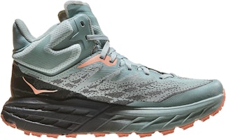 HOKA ONE ONE Speedgoat 5 Mid Gtx 舒適 防滑耐磨 高筒 跑步鞋 男女同款 綠色 Order HOKA ONE ONE Speedgoat 5 Mid Gtx 舒適 防滑耐磨 高筒 跑步鞋 男女同款 綠色