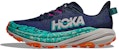 (W) HOKA Speedgoat 6 Wide 'Varsity Navy Meteor' Lelaki kasut sukan 1147832-VYM