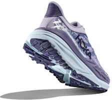 Shop HOKA ONE ONE Stinson 7 圓頭舒適 減震防滑 低幫 跑步鞋 女款 紫色